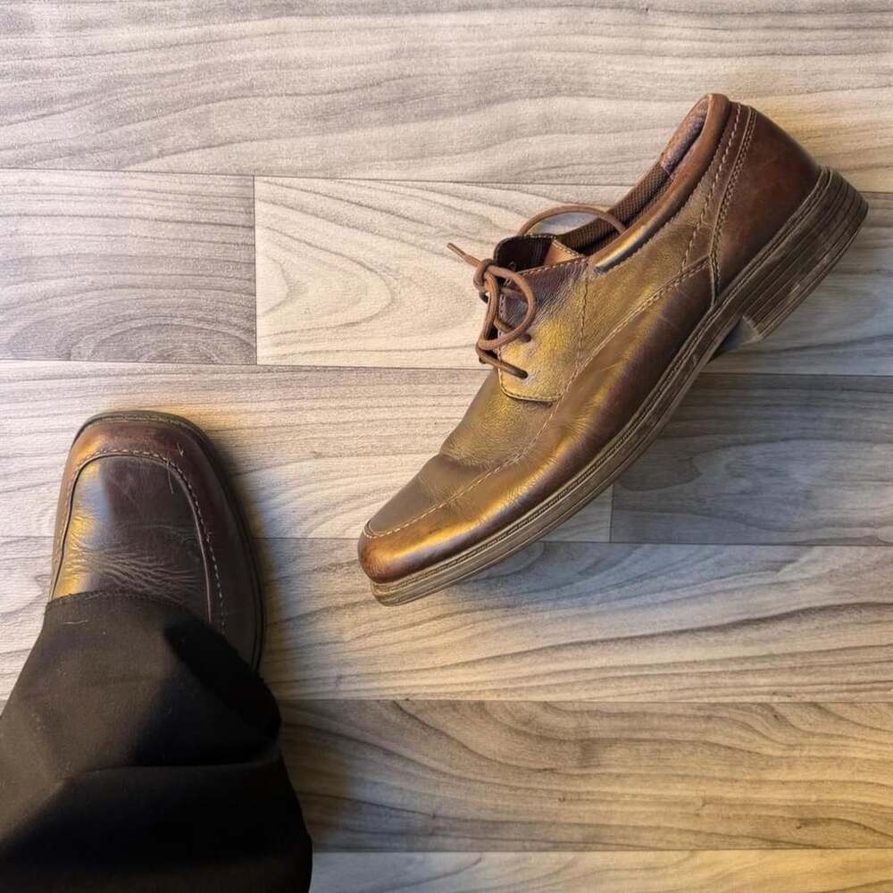 Nunn Bush Brown Leather Oxford Shoes 84133-200